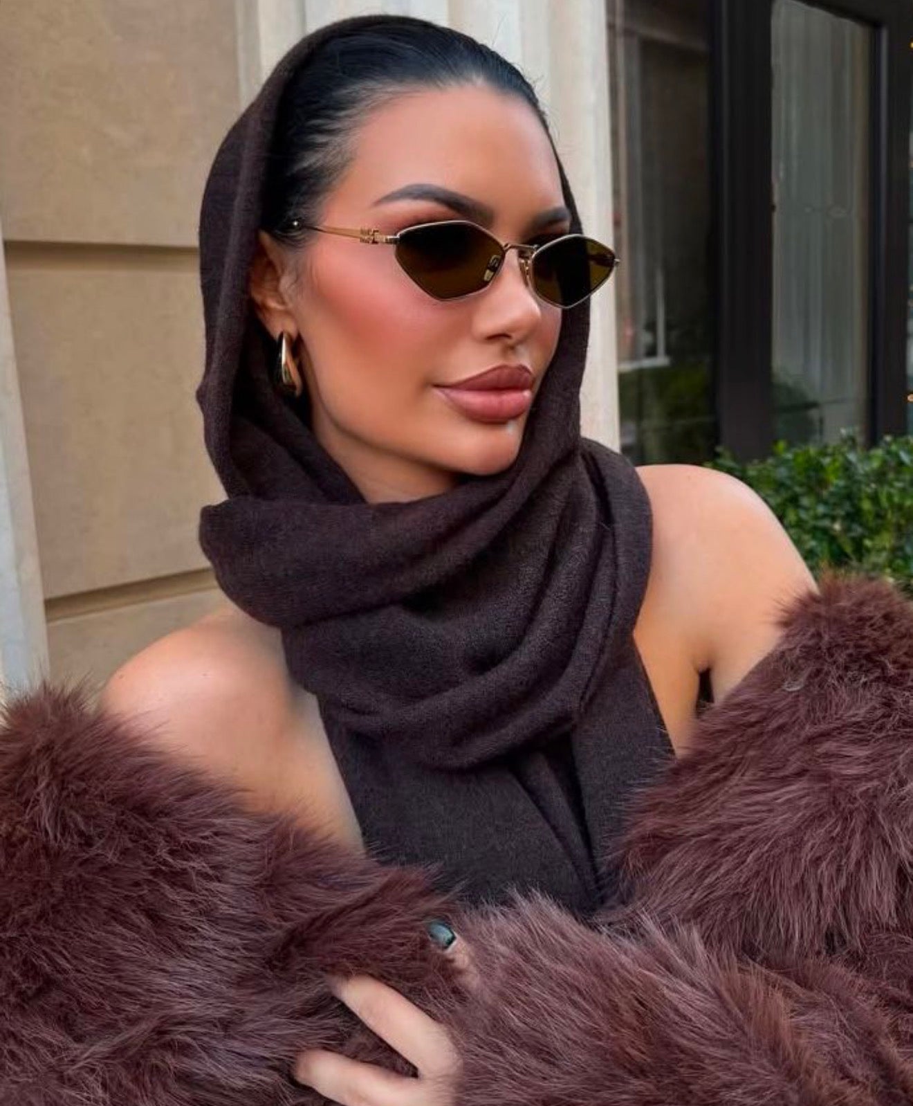 Miu Miu geometric sunglasses - Dark grey (without case)