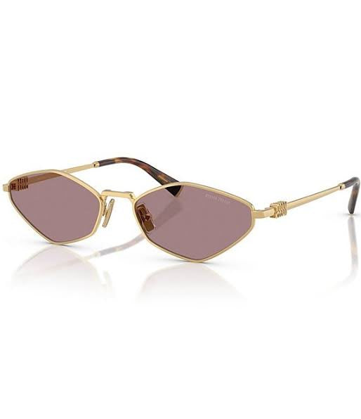 Miu Miu geometric Sunglasses - Purple (without case)