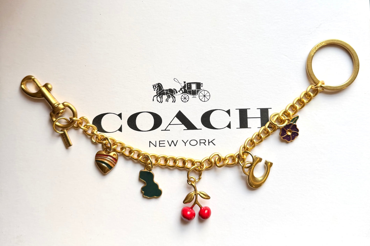 COACH® | Chain Motif Bag Charm