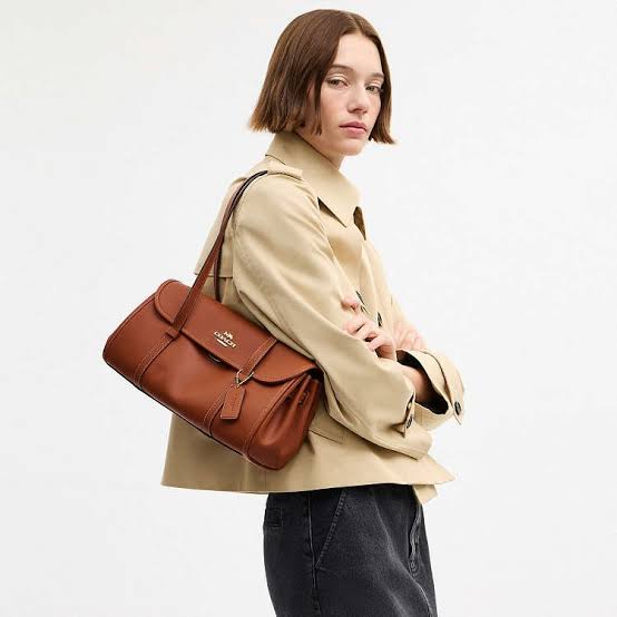 Coach Bridget Flap Shoulder Bag - Brown