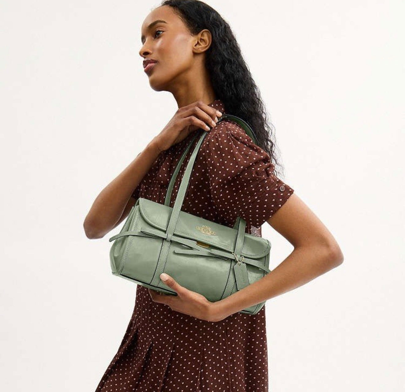Coach Bridget Flap Shoulder Bag - Light Pistachio
