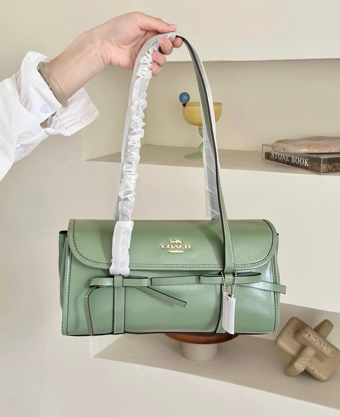 Coach Bridget Flap Shoulder Bag - Light Pistachio