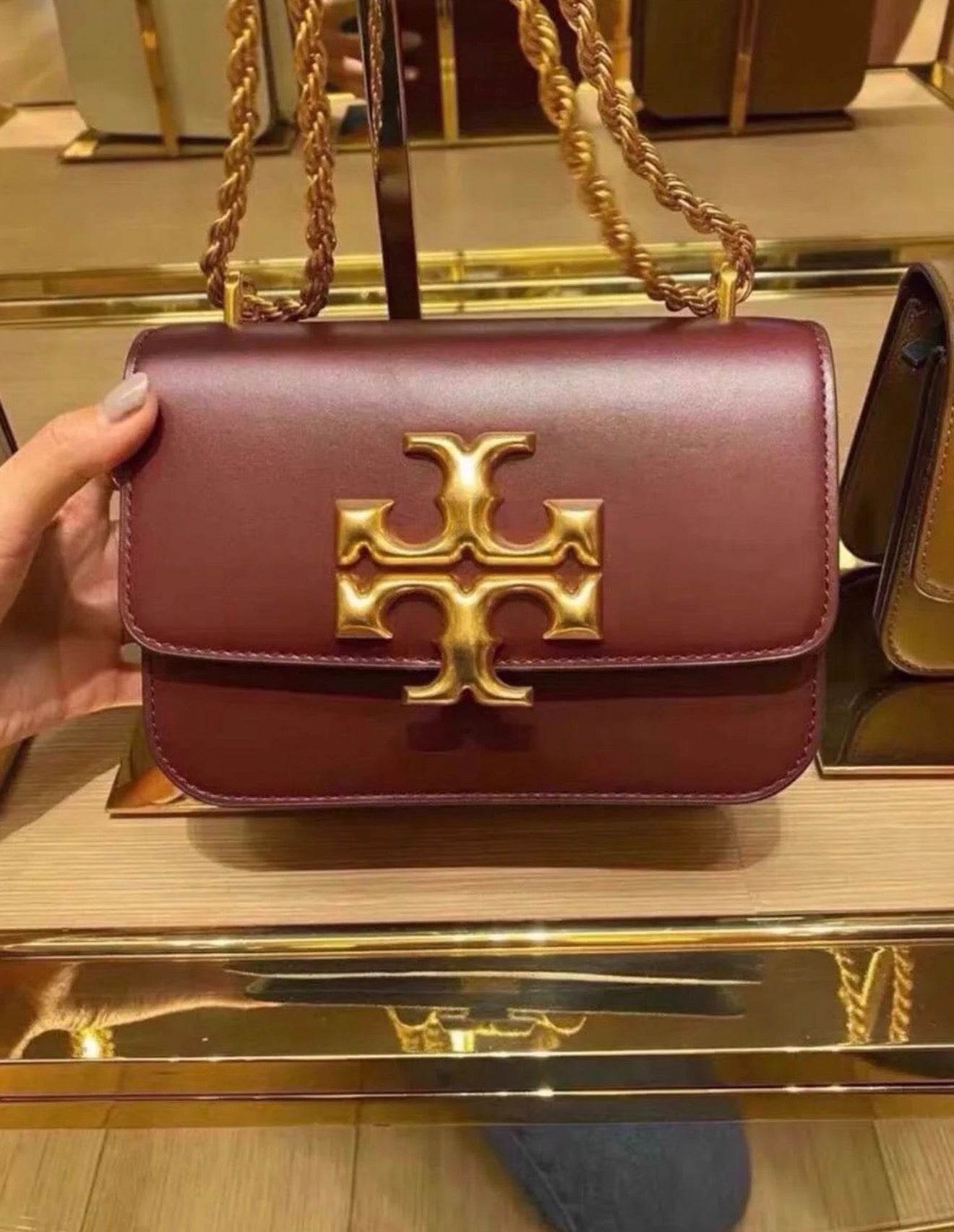 Tory Burch Small Eleanor Bag - Burgundy