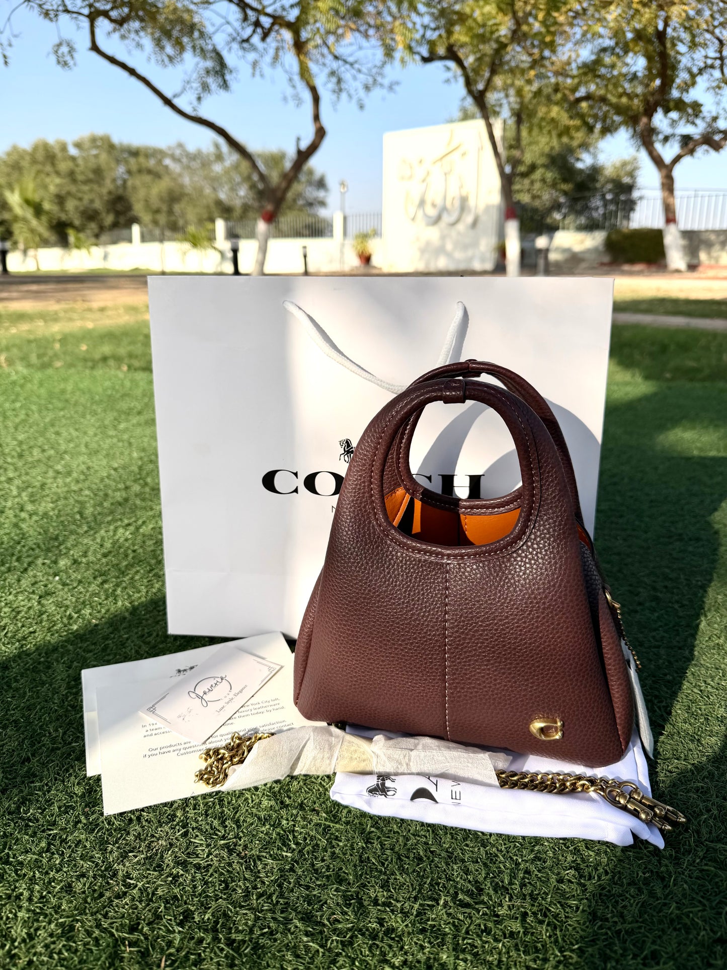 Coach Lana 19 Bag (New) - Maple