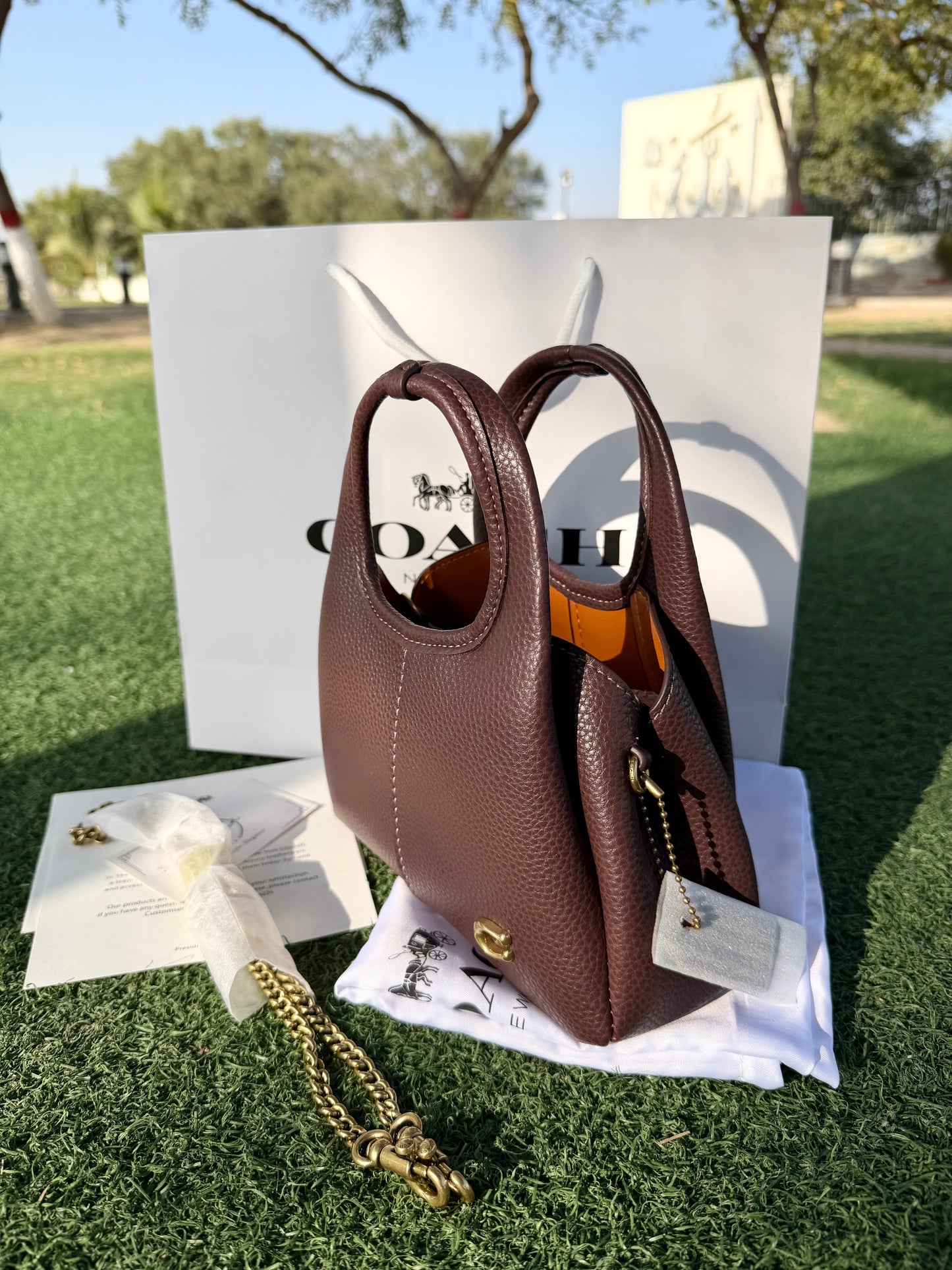 Coach Lana 19 Bag (New) - Maple