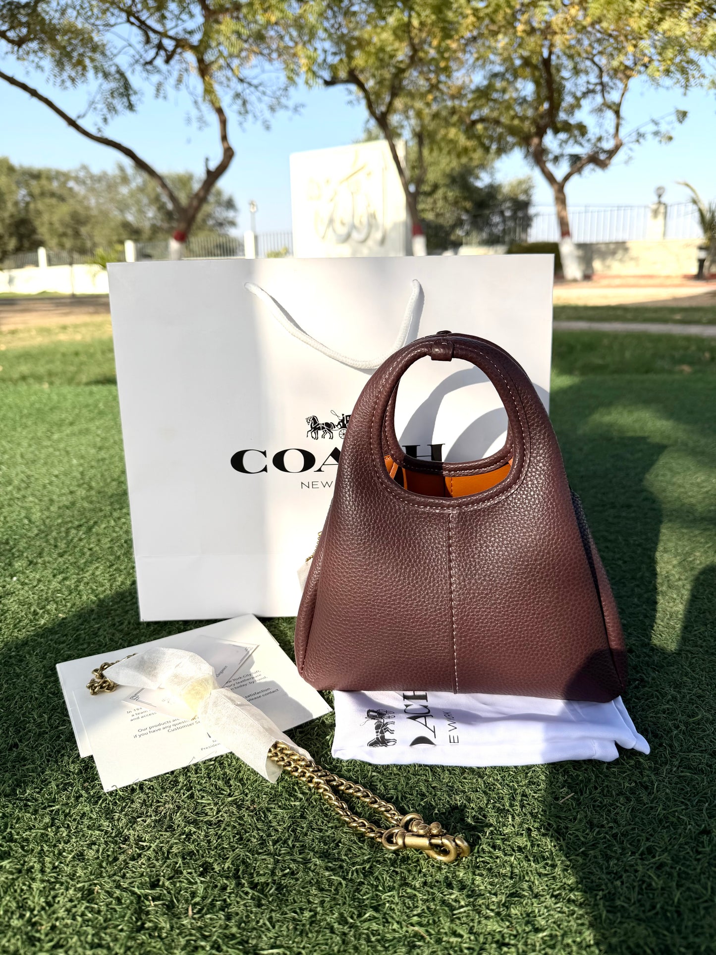 Coach Lana 19 Bag (New) - Maple