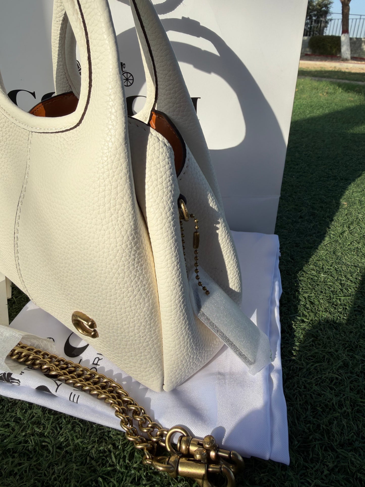 Coach Lana 19 Bag (New) - White