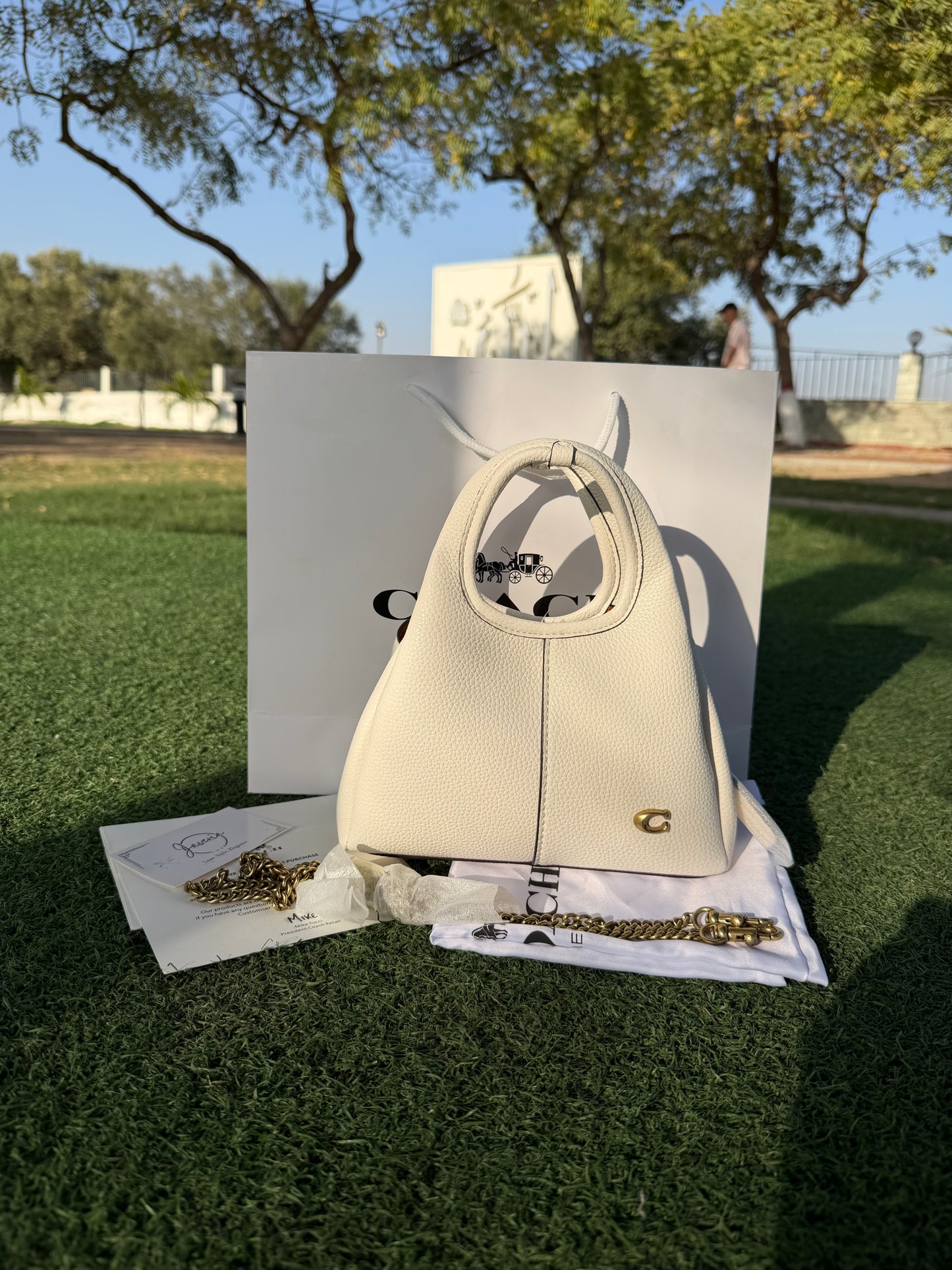 Coach Lana 19 Bag (New) - White