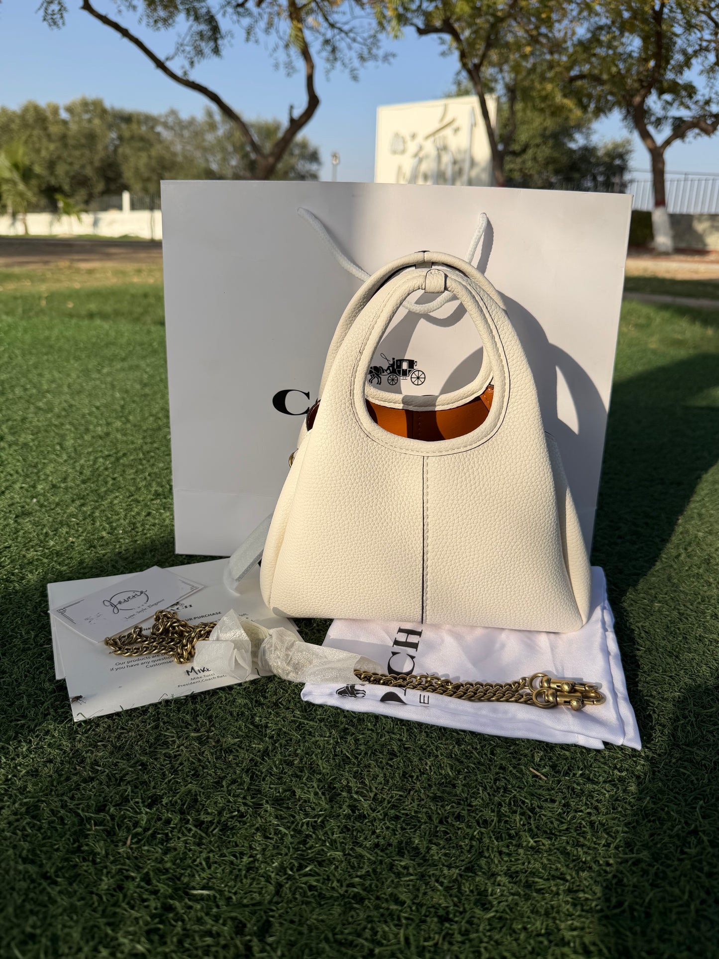 Coach Lana 19 Bag (New) - White