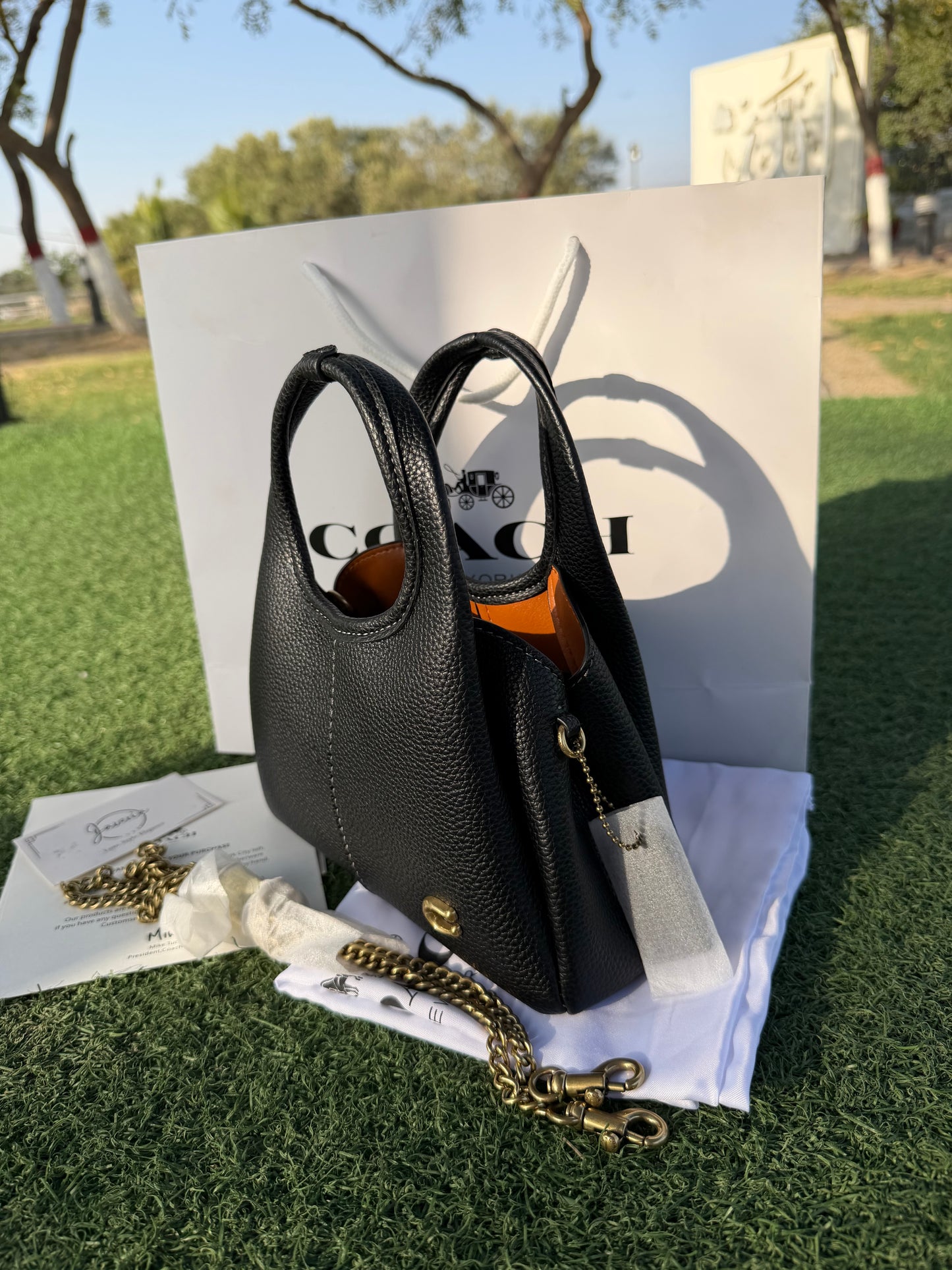 Coach Lana 19 Bag (New) - Black