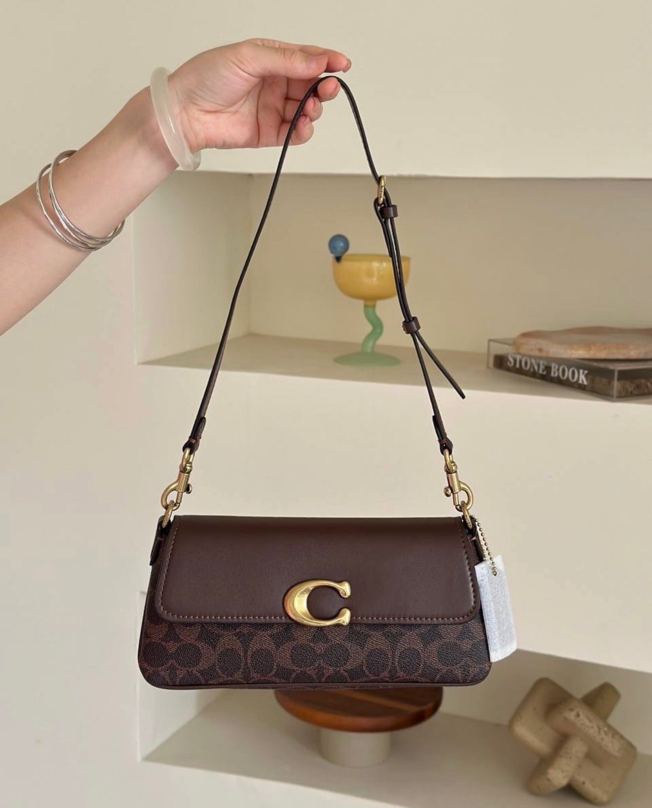 Coach Jet Shoulder Bag in Signature Canvas Maple
