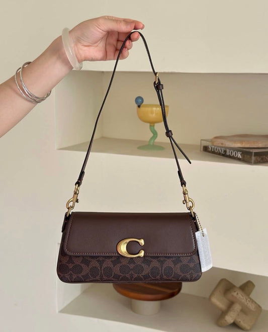 Coach Jet Shoulder Bag in Signature Canvas Maple