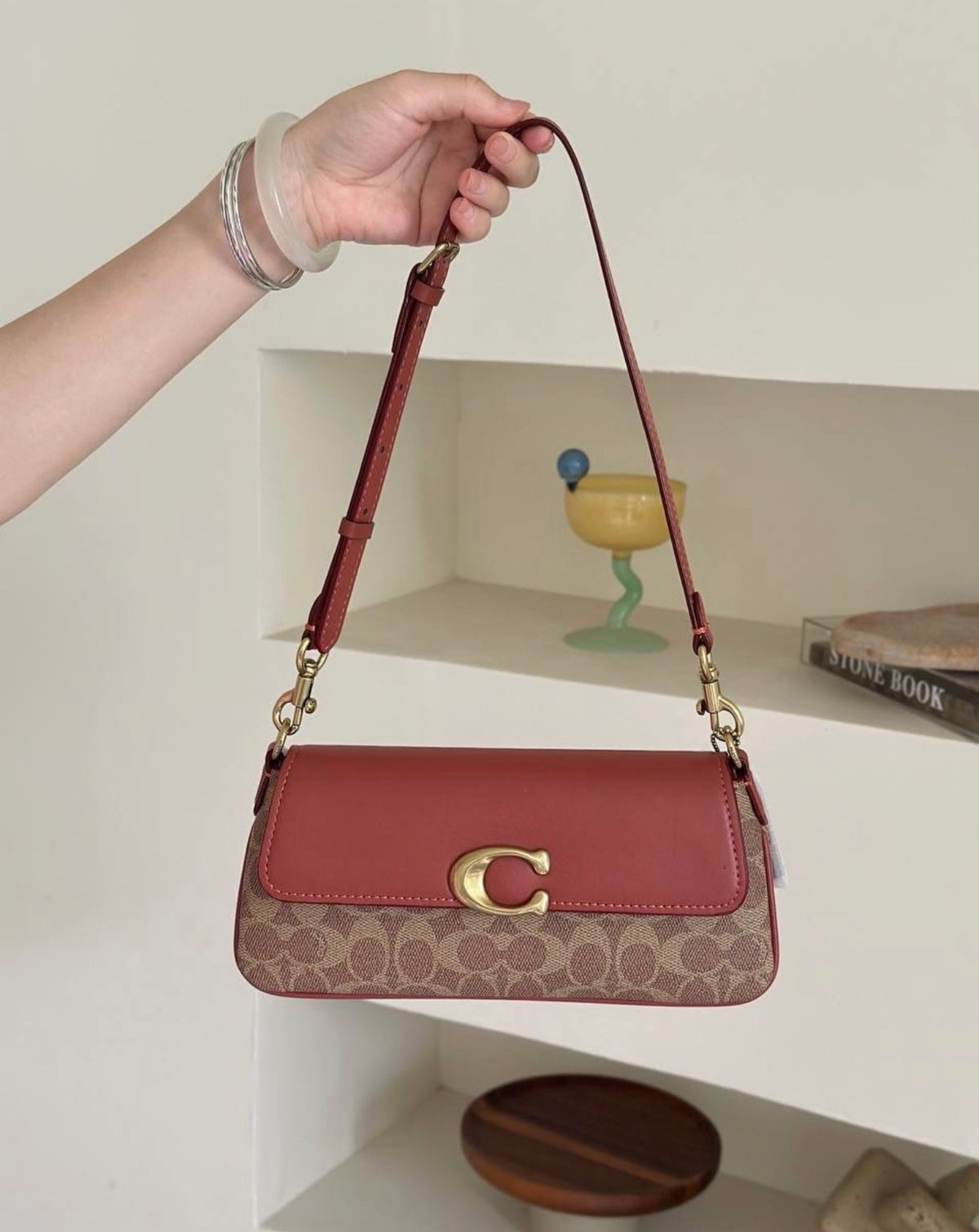 Coach Jet Shoulder Bag - Signature Canvas Brown