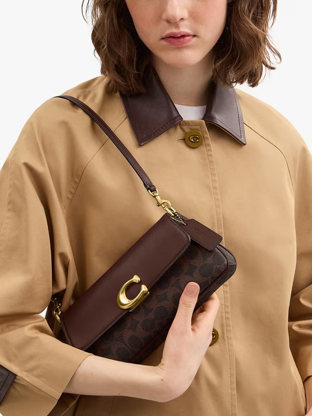 Coach Jet Shoulder Bag in Signature Canvas Maple