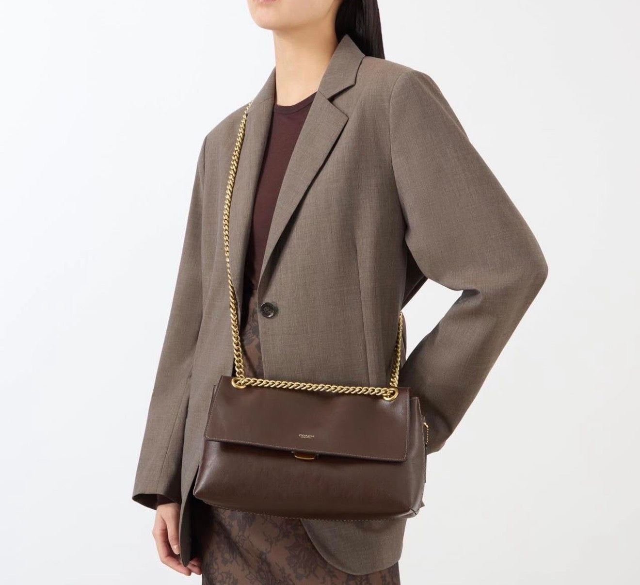 Coach Chelsea 30 Shoulder Bag with Chain | Maple
