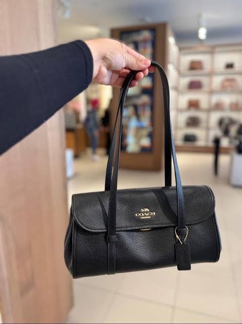 Coach Bridget Flap Shoulder Bag - Black