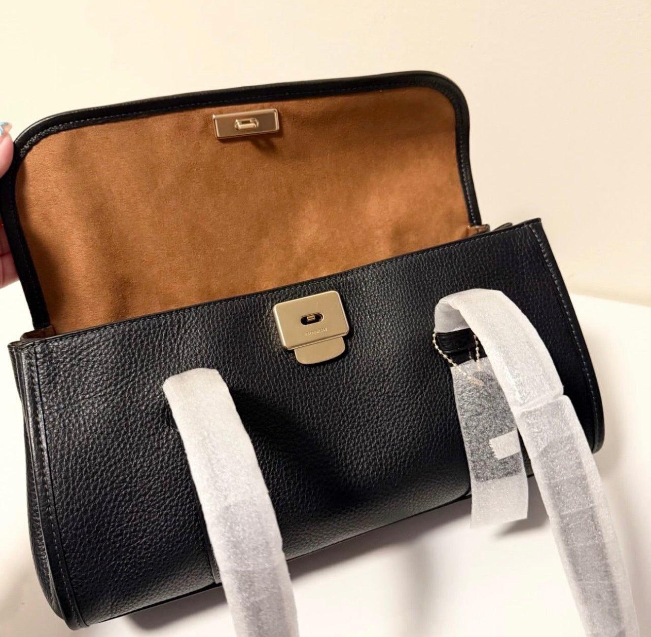 Coach Bridget Flap Shoulder Bag - Black