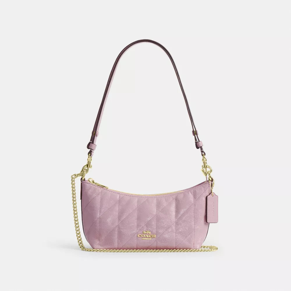 Coach Caitlin Shoulder Bag with Quilting - Pink