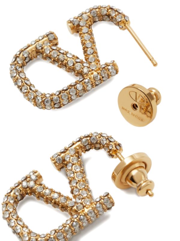 Valentino Garavani VLogo Signature crystal-embellished earrings