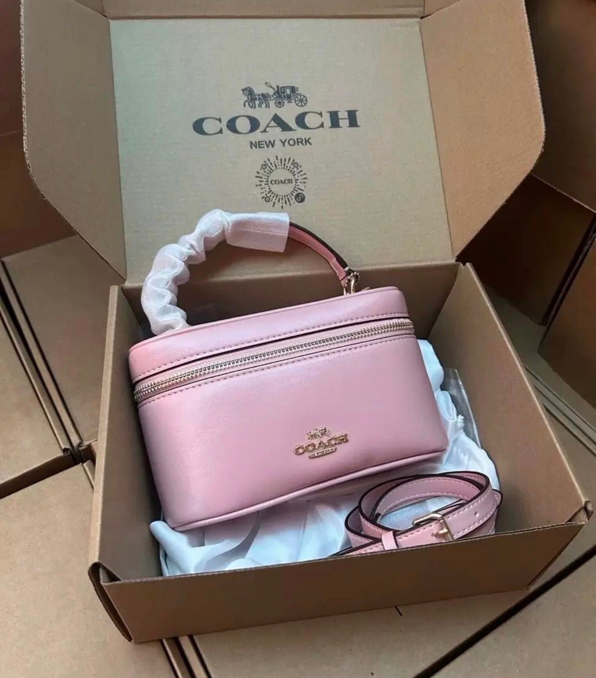 Coa*h Vanity Bag - Pink