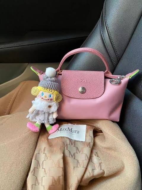 Longchamp Mini Crossbody Bag Pink - Recycled Canvas