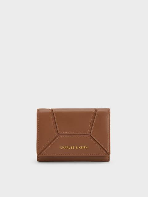 Charles & Keith Nasrin Geometric Wallet - Brown