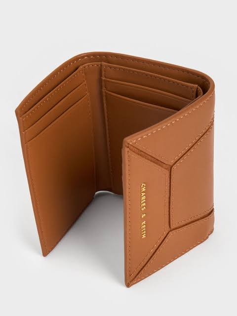 Charles & Keith Nasrin Geometric Wallet - Brown