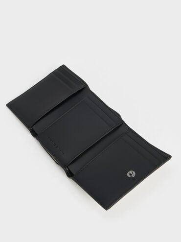 Charles & Keith Nasrin Geometric Wallet - Black