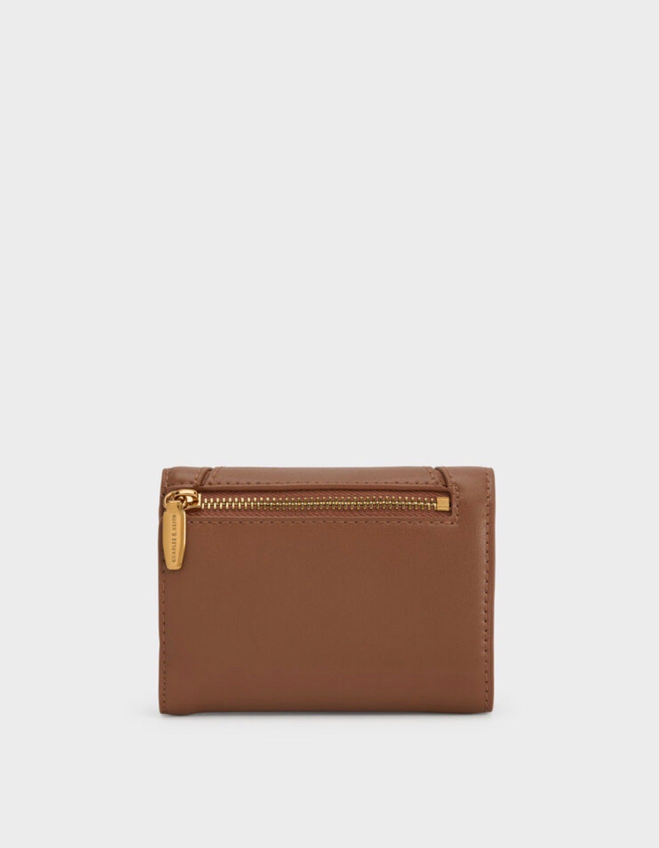 Charles & Keith Nasrin Geometric Wallet - Brown