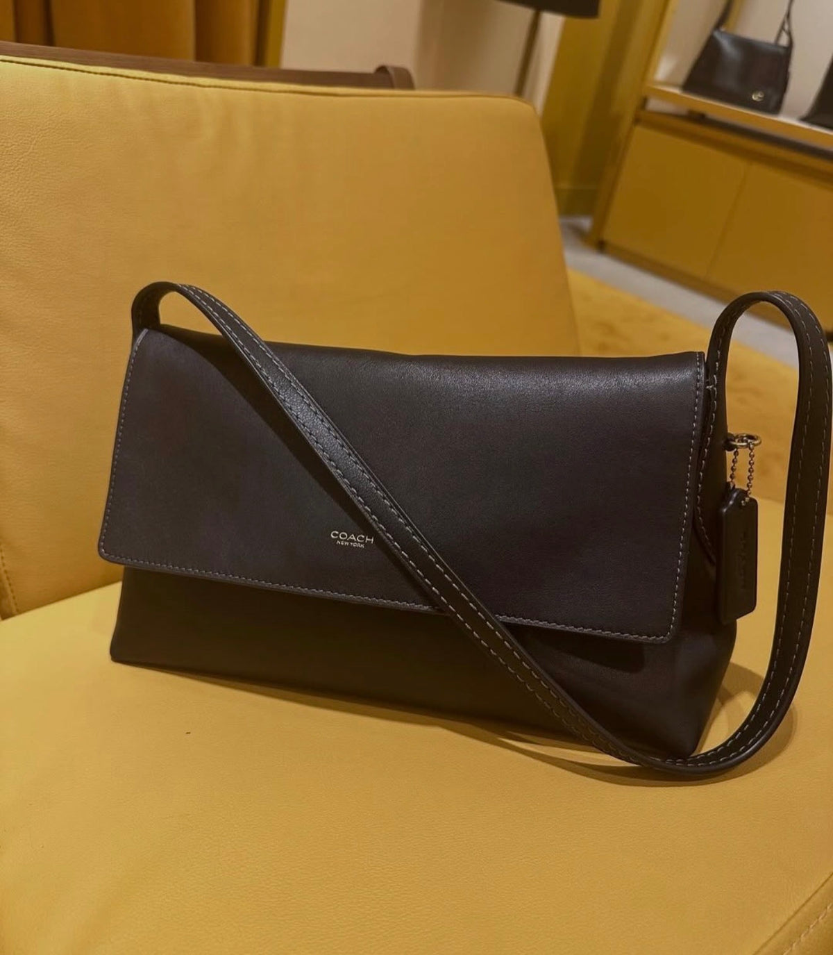 Coach Chelsea 30 Shoulder Bag with Strap - Black