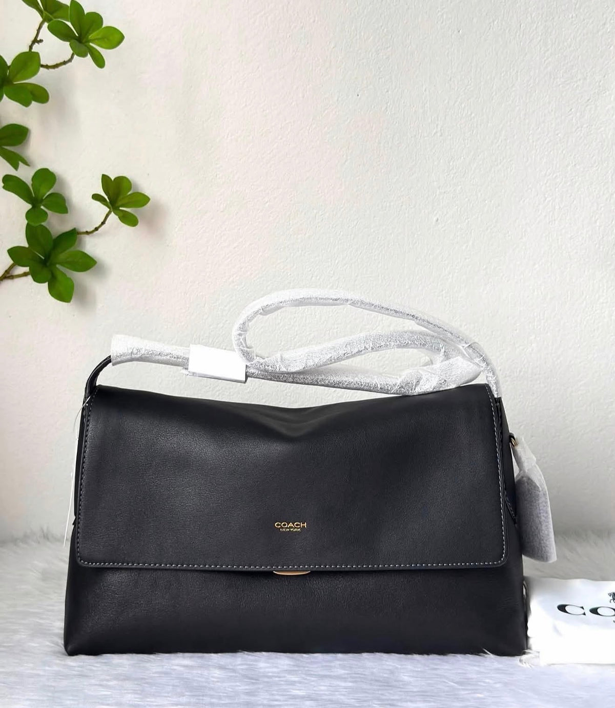 Coach Chelsea 30 Shoulder Bag with Strap - Black
