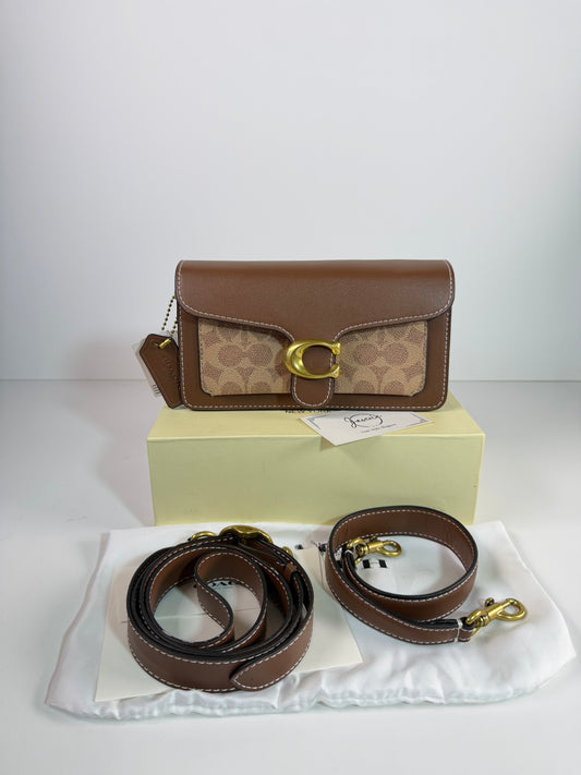 Coach Tabby 20 Super high Quality Genuine leather Bag - Brown