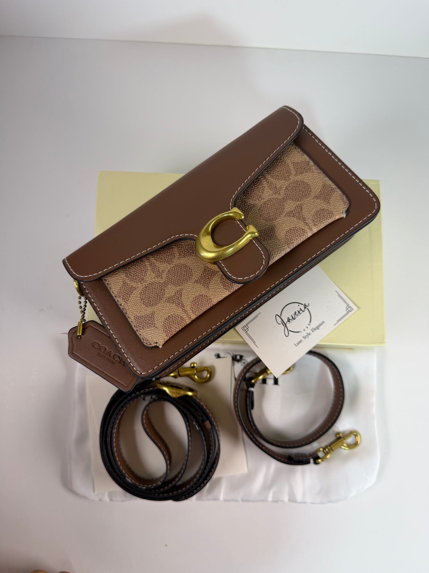 Coach Tabby 20 Super high Quality Genuine leather Bag - Brown