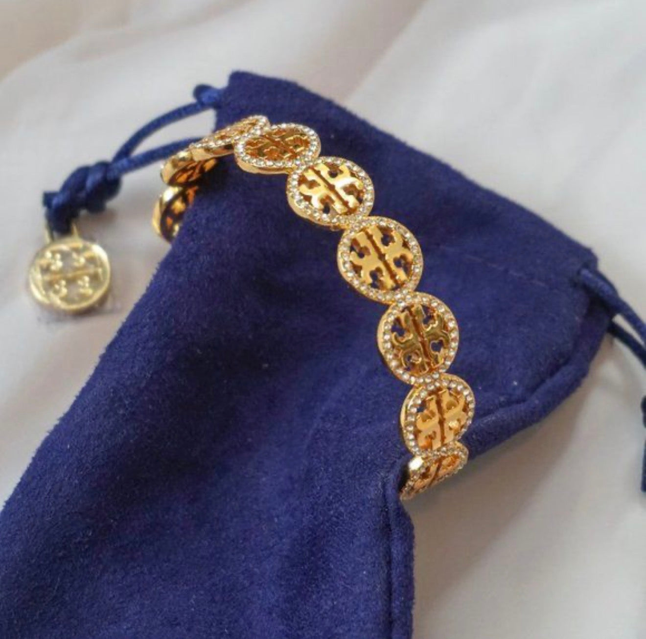 Toryburch Miller Pave Cuff - Gold