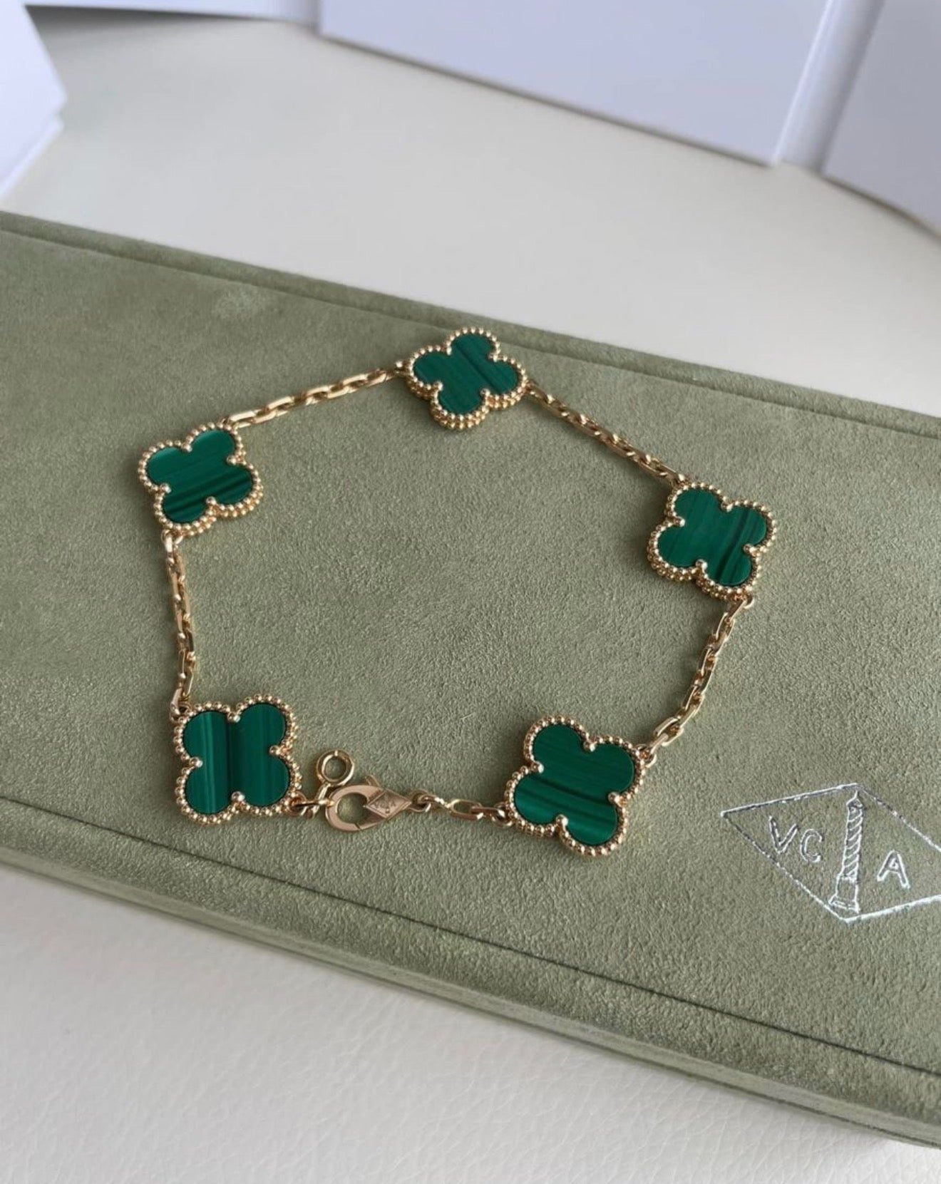 Van Cleef & Arpels Vintage Alhambra bracelet, 5 motifs - Green