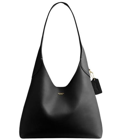 Coach Brooklyn 28 Genuine Leather Shoulder Bag - Black