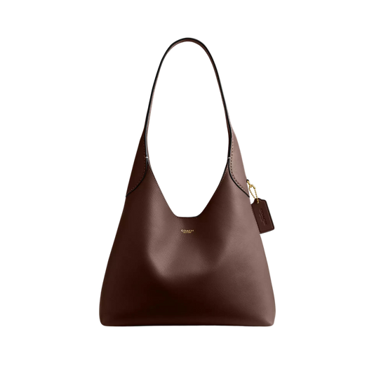 Coach Brooklyn 28 Genuine Leather Shoulder Bag - Maple