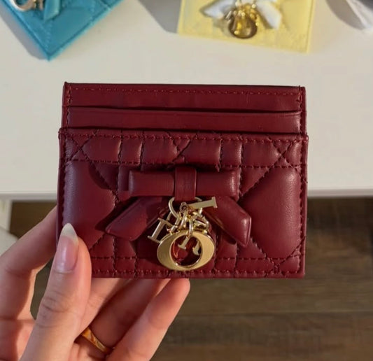 Dior Cardholder - Burgundy