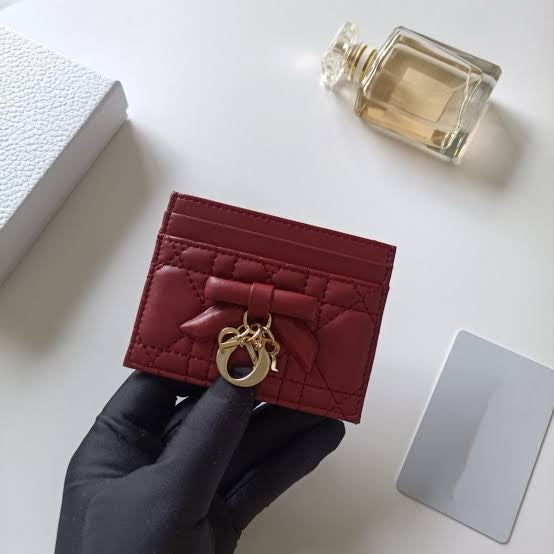 Dior Cardholder - Burgundy