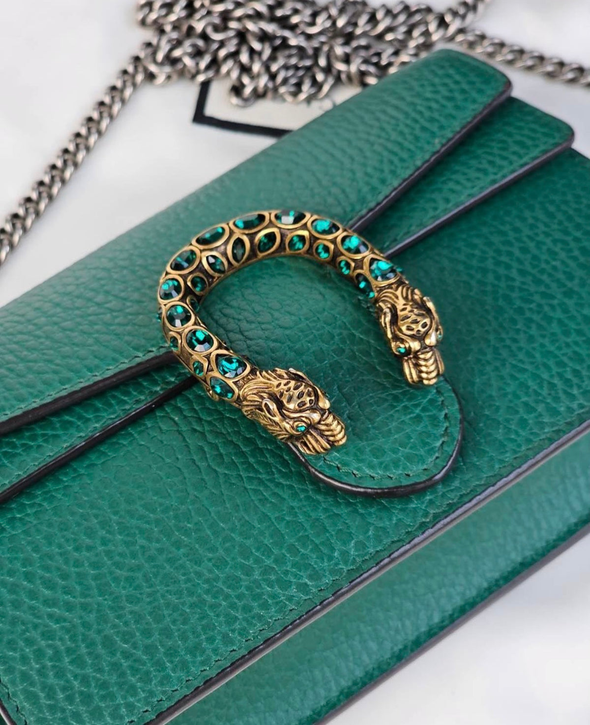 Guc*i Dionysus Mini Genuine leather - Green