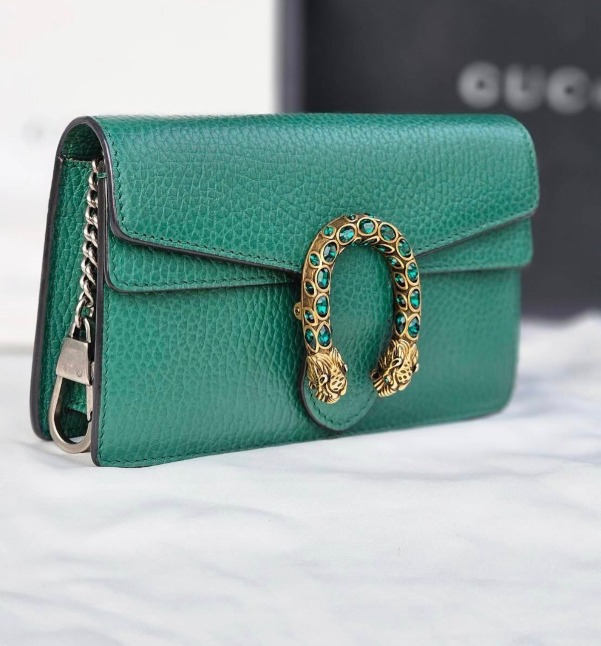 Guc*i Dionysus Mini Genuine leather - Green