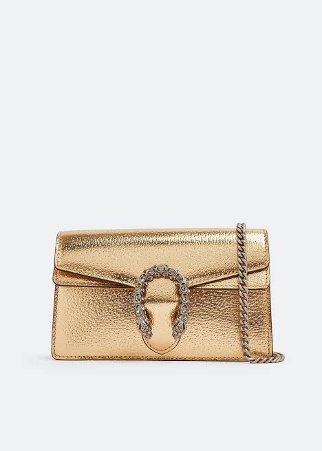 Guc*i Dionysus Genuine leather - Gold