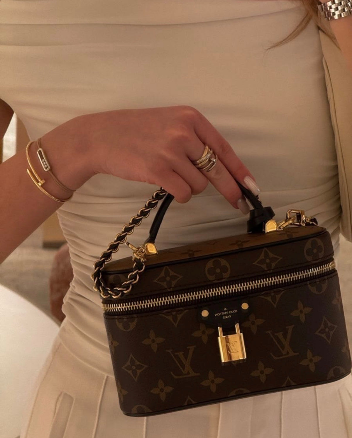 LV Vanity Bag with complete packaging