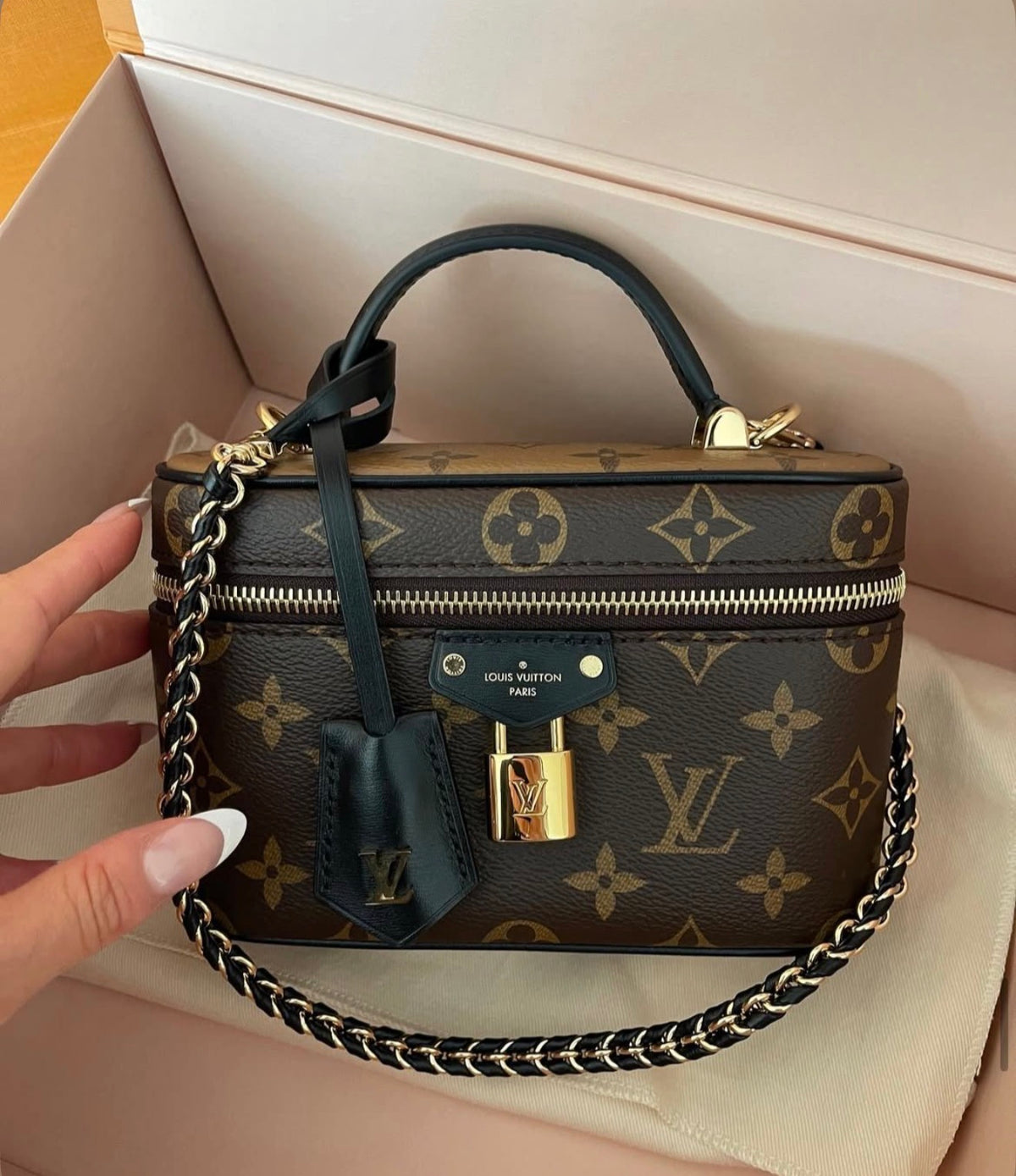 LV Vanity Bag with complete packaging