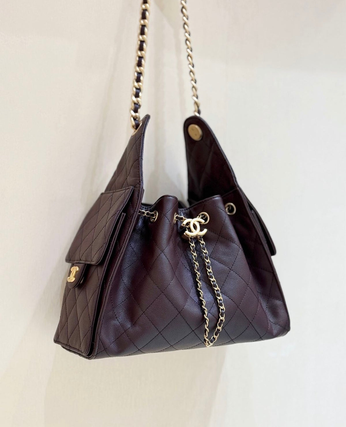 Chan*l Hobo 25 Small Bag with Complete Box Packaging