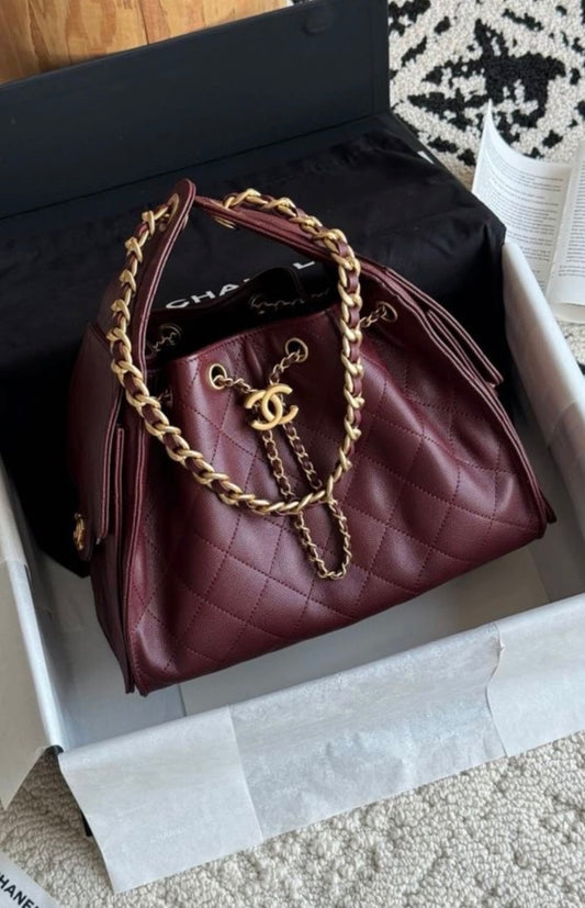 Chan*l Hobo 25 Small Bag with Complete Box Packaging