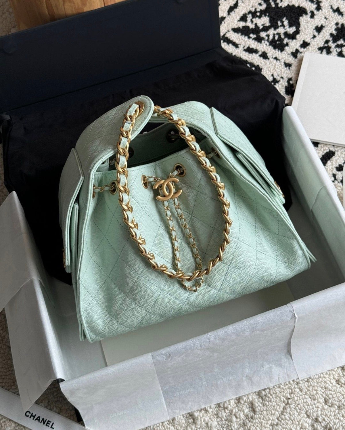 Chan*el Hobo 25 Small Bag with Complete Box Packaging