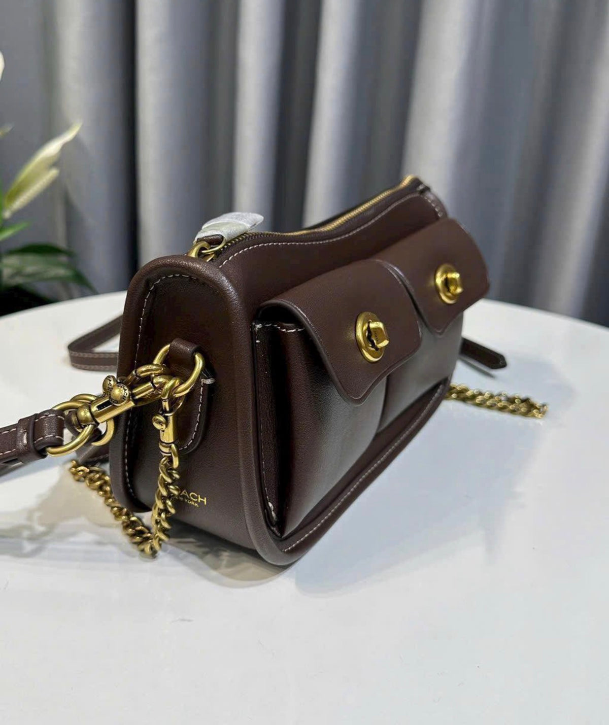 Coach Twin Turnlock Waverly Bag - Maple
