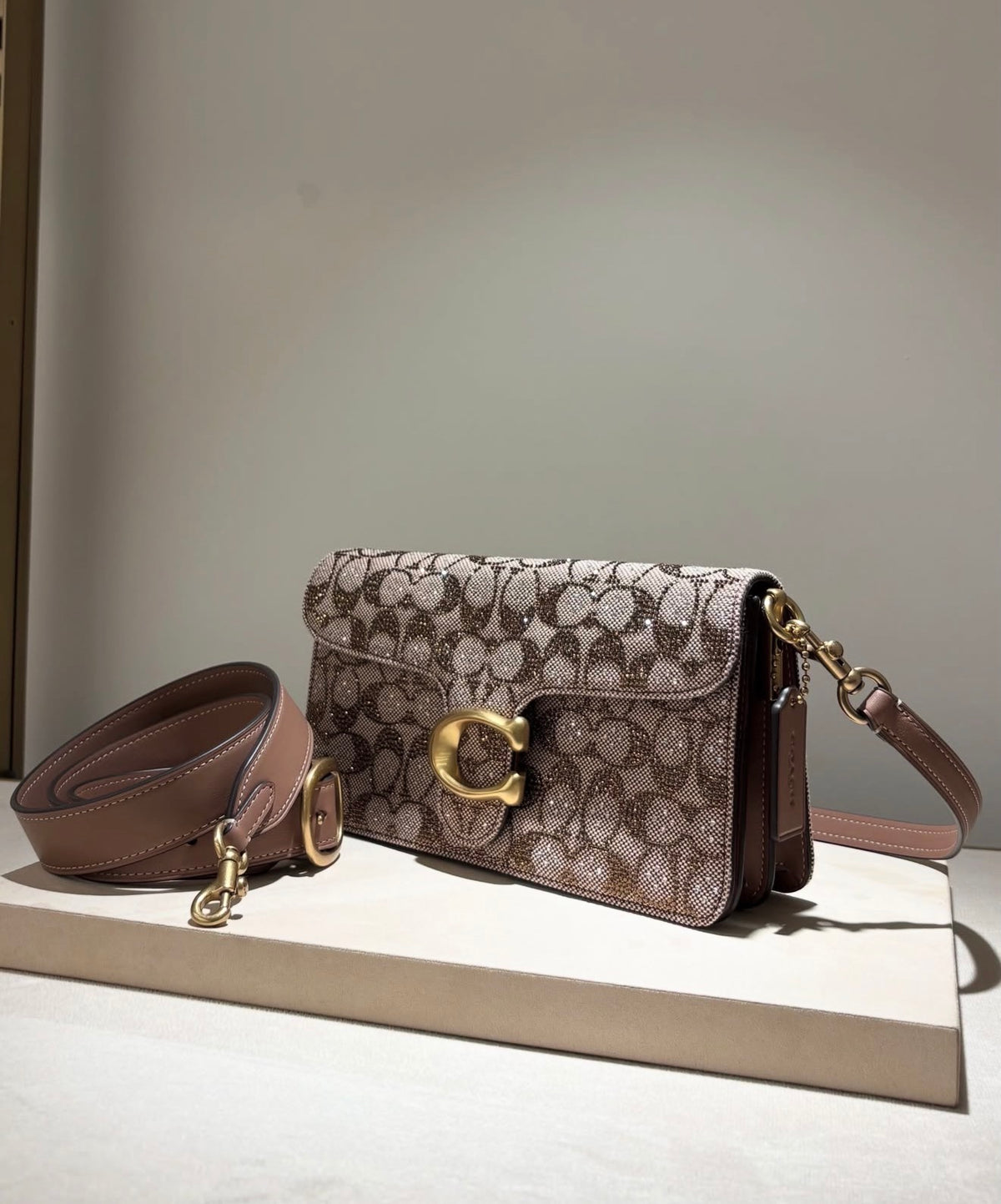 Coach Tabby 26 Crystal Signature Jacquard