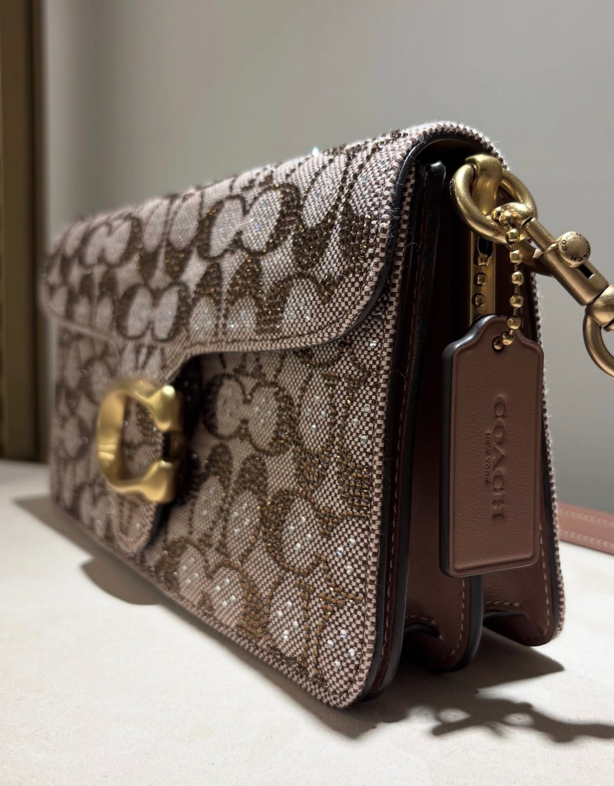 Coach Tabby 26 Crystal Signature Jacquard